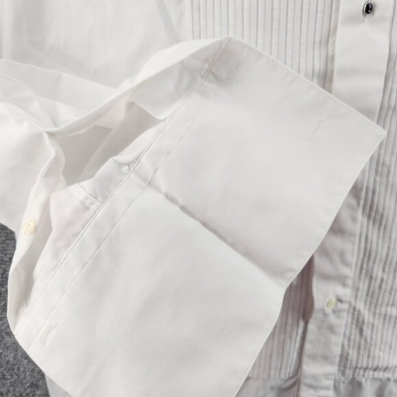 Eton 16 Savoy Men All Cotton French Cuff Contemporary White Formal Dress Shirt - Picture 4 of 16